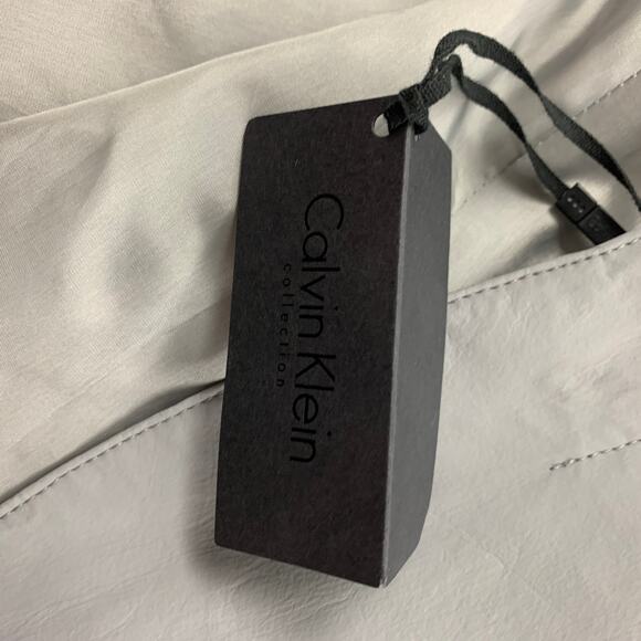 CALVIN KLEIN COLLECTION Size 38 Grey Polyurethane Polyester Suit - Picture 10 of 11